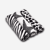 ANIMAL PRINT MUSLIN 3-PACK - birth to 4 months