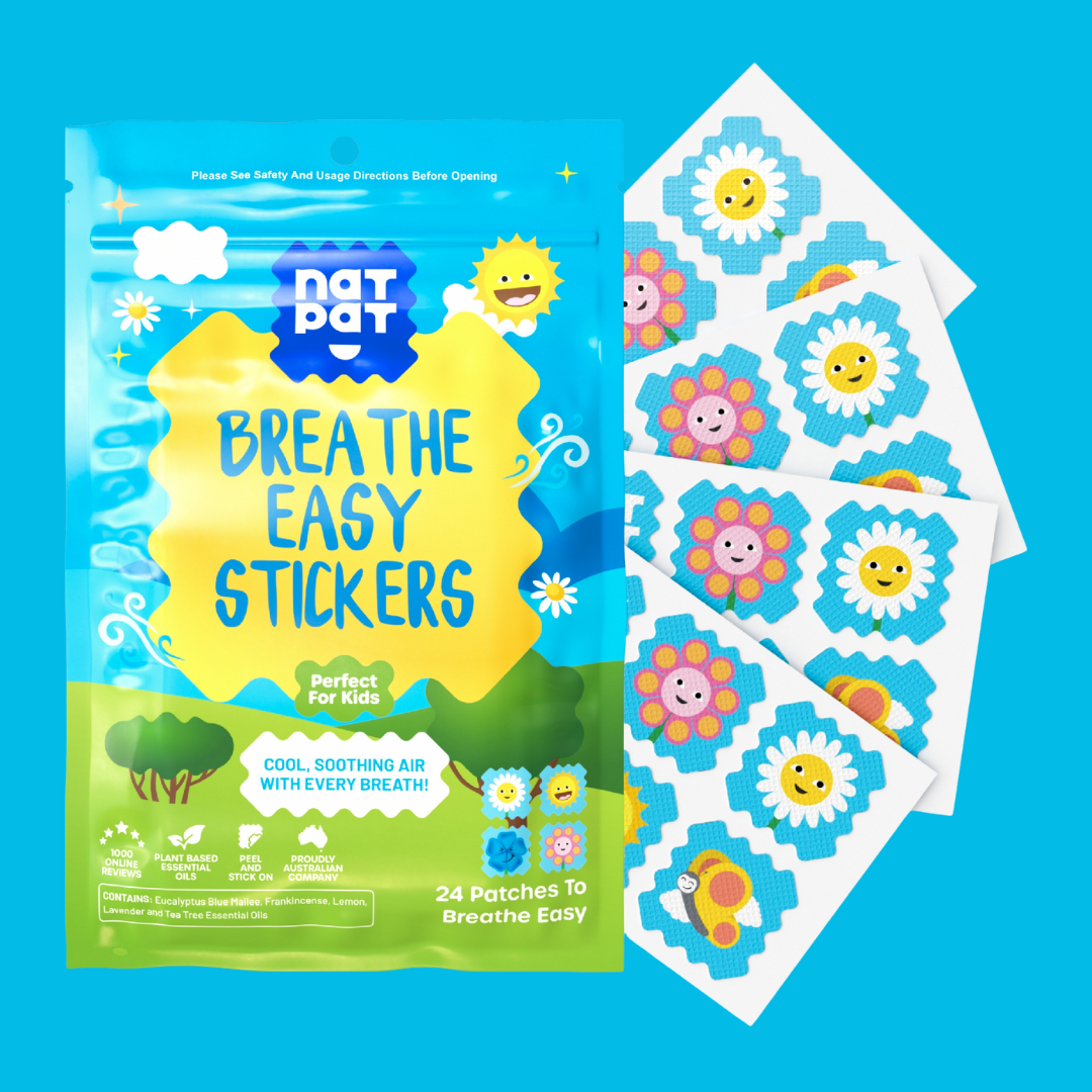 NATPAT Breathe Easy Stickers - Congestion Relief