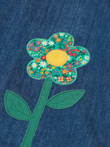 Frugi Stephanie Pinafore Dress - Mid Denim/Wildflower