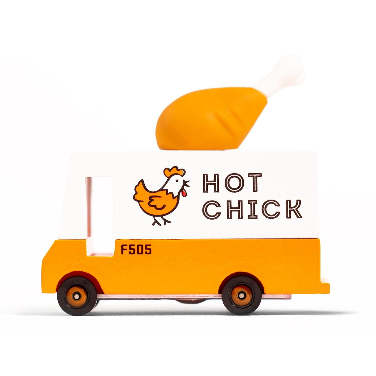 Candylab Wooden Diecast Candyvan Hot Chicken Van