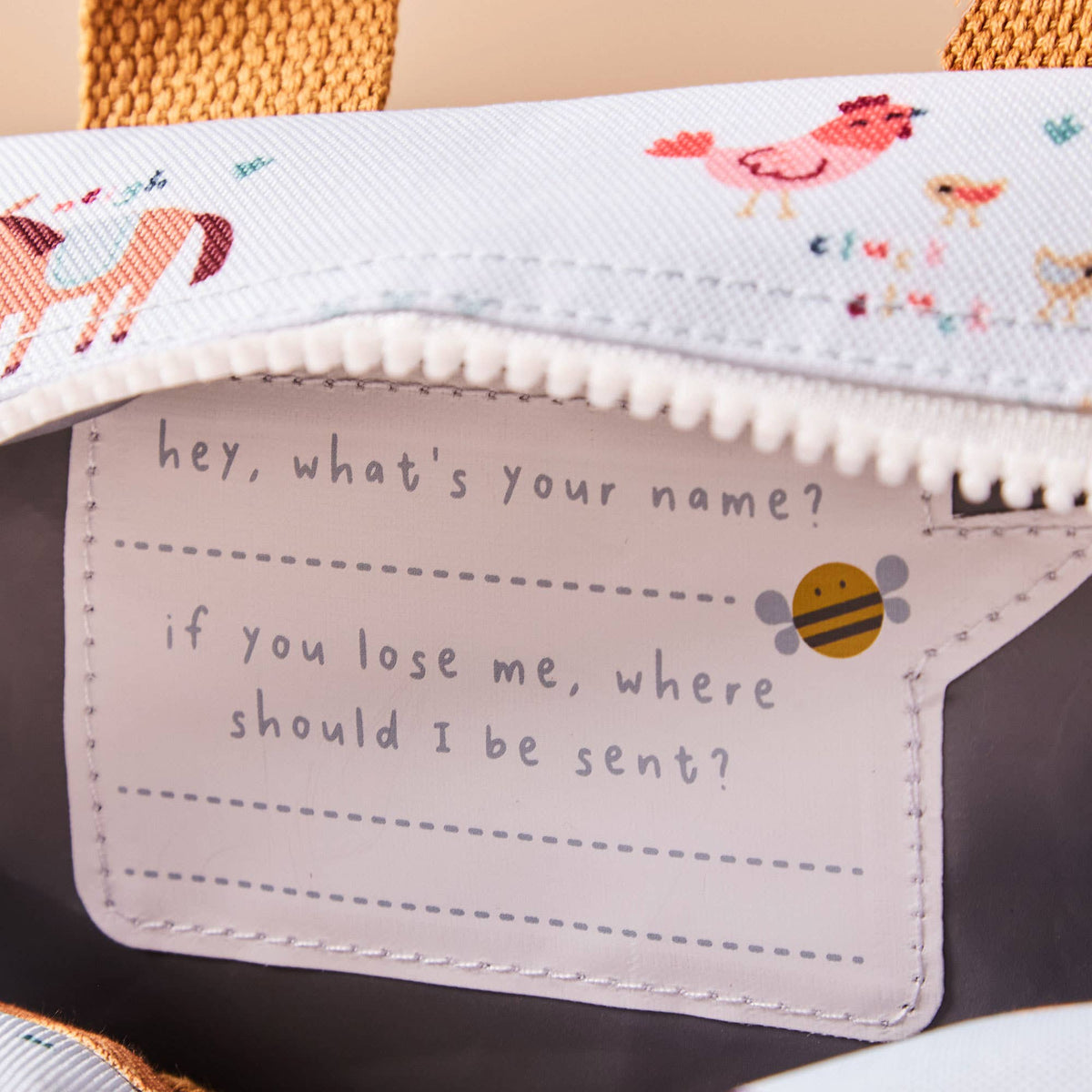 Just Bee Kids Farm Design Insulated Lunch Bag