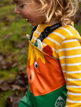 Frugi Character Puddle Buster Trousers - Holly Green/Cow