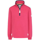 Ladies Cherry/Sign Post Lazy Jacks Wells-Next-the-Sea Printed 1/4 Zip Sweatshirt