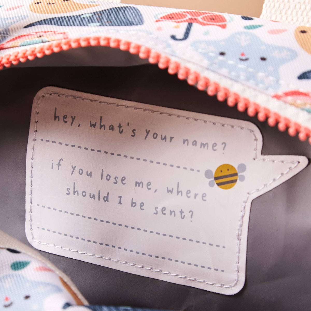 Just Bee Kids Weather Print Insulated Lunch Bag