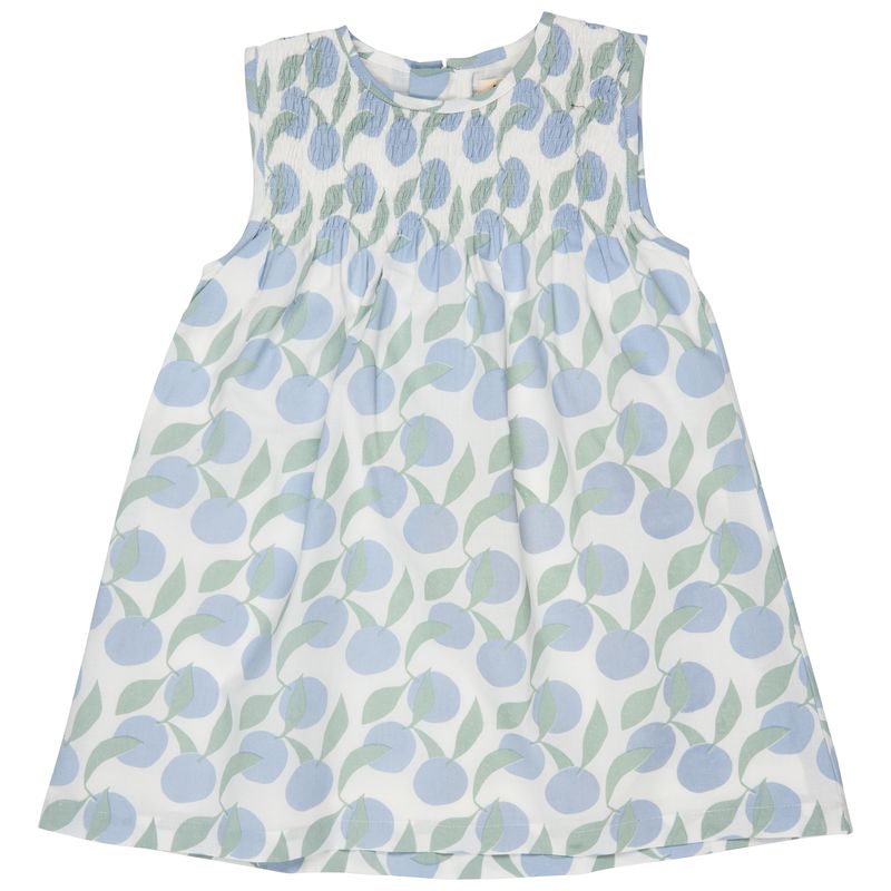 Pigeon Sleeveless smock dress - oranges - blue