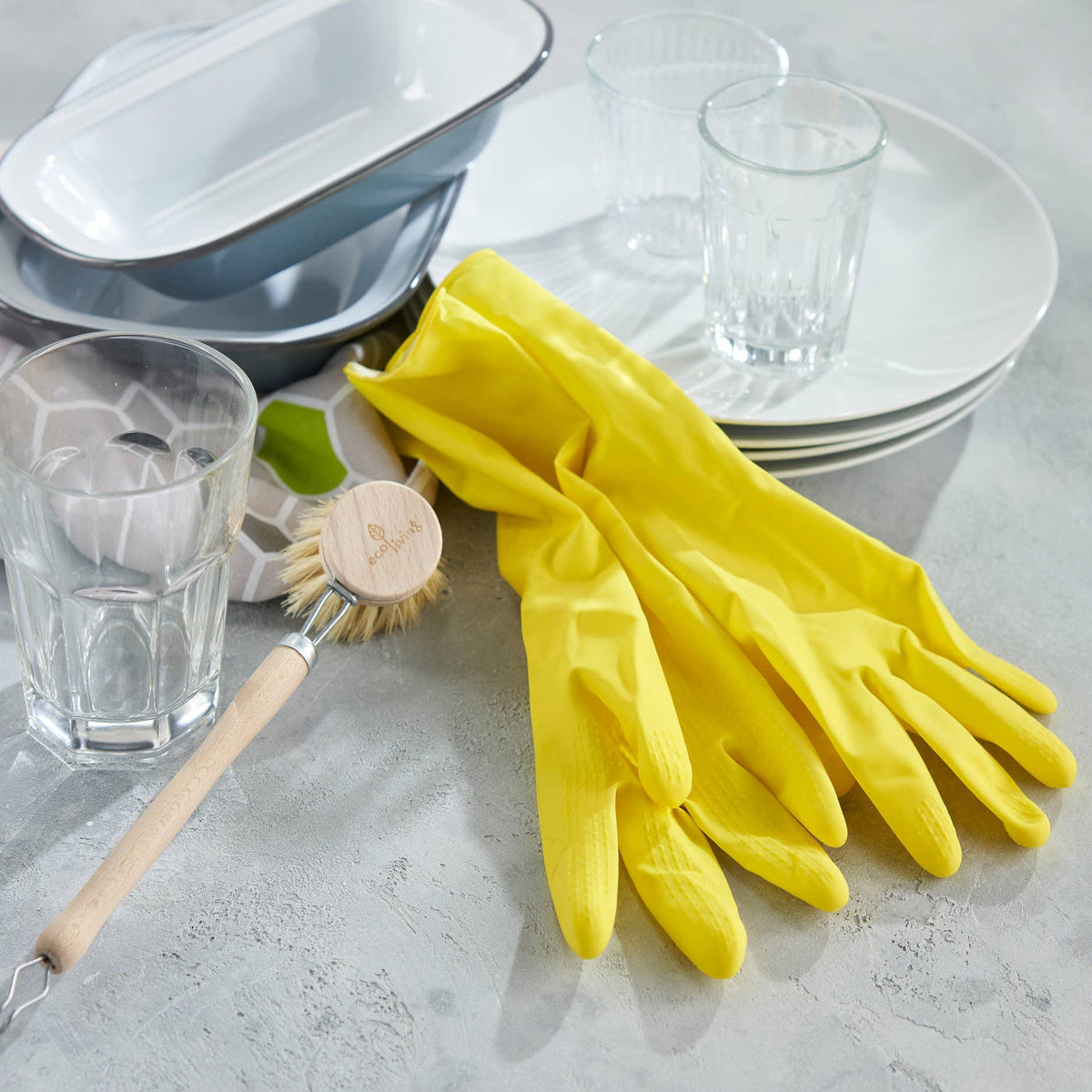 Natural Latex Rubber Gloves YELLOW
