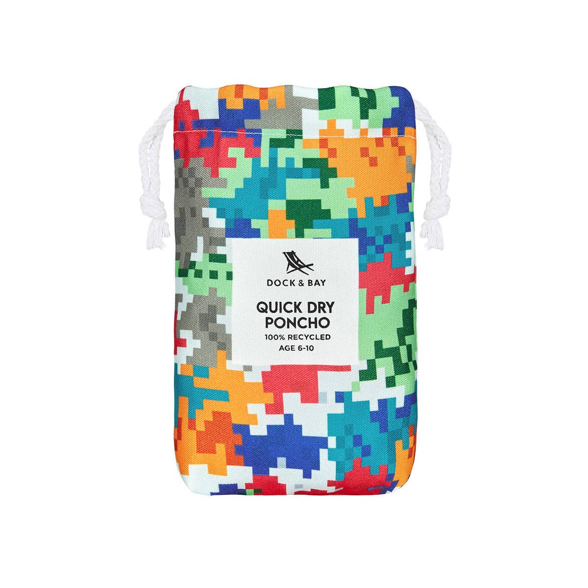 Dock & Bay Poncho Kids - Camo Cubes
