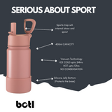 NEW 400ml One Green Epic Insulated Stainless Steel Canteen - Grubby Pink
