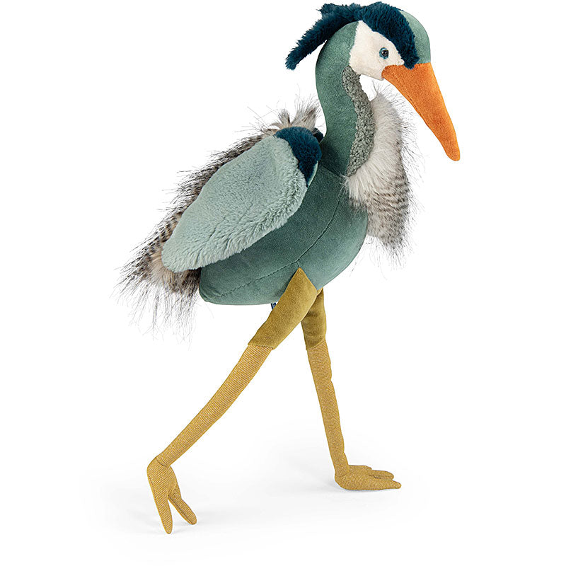 Moulin Roty Heron Soft Toy Tout Autour du Monde