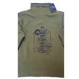 Ladies Khaki/Sign Post Lazy Jacks Wells-Next-the-Sea Printed 1/4 Zip Sweatshirt