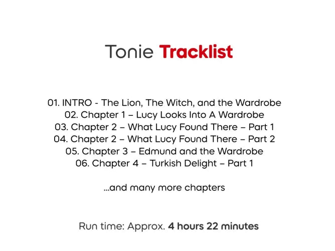 Tonies - The Lion the witch and the Wardrobe