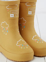 Ochre Colour-Changing Kids Winter Wellies