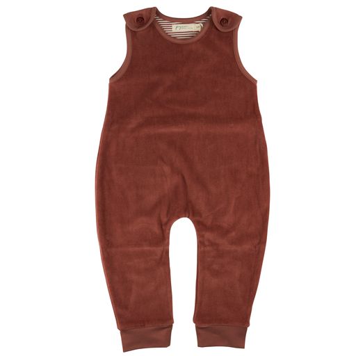 Pigeon Organics Velour playsuit - mochas