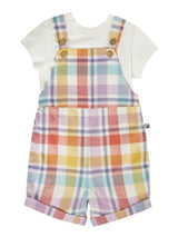 Frugi Freddie Dungaree Outfit - Springtime Check