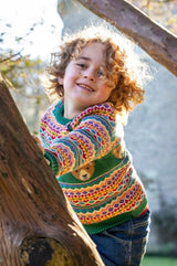 Frugi Fowey Fairisle Knitted Jumper - Bear Fair Isle