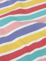 Frugi Rhian Rib T-Shirt - Multi Rib Stripe