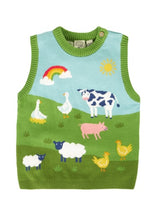 Frugi Tavi Knitted Tank Top - Farmyard