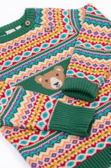 Frugi Fowey Fairisle Knitted Jumper - Bear Fair Isle