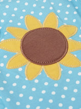 Frugi Dora Playsuit - Blue Skies Spot/Sunflower