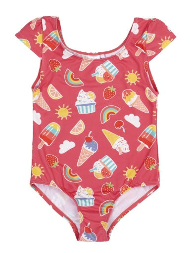Frugi Marina Swimsuit - Sunshine Sprinkles