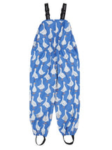 Frugi Puddle Buster Printed Trousers - Cobalt Goose