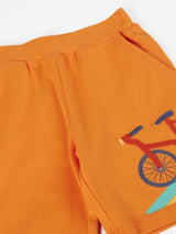 Frugi Birch Shorts - Spark Orange/Bike