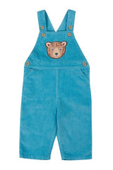 Frugi Durgan Cord Dungaree - Boat Blue/Bear