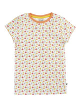 Frugi Pip Pointelle 2Pk T-Shirt - Ditsy Floral/Stripe
