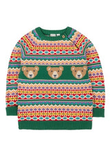 Frugi Fowey Fairisle Knitted Jumper - Bear Fair Isle