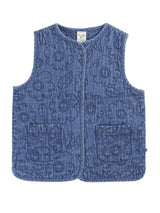Frugi Merri Waistcoat - Denim/Floral