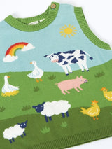 Frugi Tavi Knitted Tank Top - Farmyard