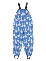 Frugi Puddle Buster Printed Trousers - Cobalt Goose