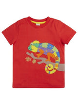 Frugi Carsen Circular T-Shirt - Papaya/Chameleon