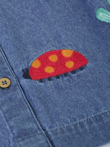 Frugi Rosemary Denim Dress - Denim/Flowers