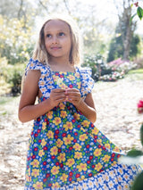 Frugi Audrey Dress - Picnic Posy/Daisy Chain