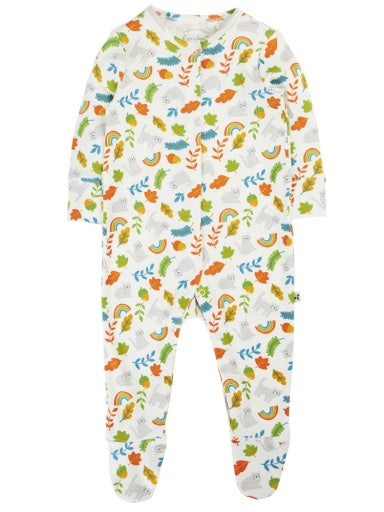 Frugi Lovely Babygrow - Wild Cats