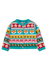 Frugi Robyn Fairisle Cardigan - Fox Fair Isle