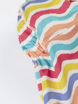 Frugi Little Swim Legionnaires Hat - Rainbow Wave