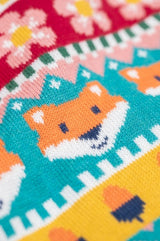Frugi Robyn Fairisle Cardigan - Fox Fair Isle
