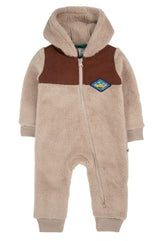 Frugi Cord Ted Snuggle Suit - Twig/Teddy Bear