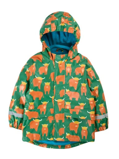 Frugi Printed Puddle Buster Coat - Highland Grazing