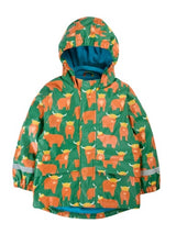Frugi Printed Puddle Buster Coat - Highland Grazing