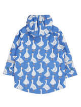 Frugi Puddle Buster Printed Rain Mac - Cobalt Goose