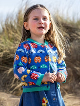 Frugi Mellion Cardigan - Ladybird Fair Isle