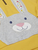 Frugi Hadley Half Zip Hoodie - Bumblebee/Rabbit