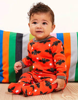 Toby Tiger Organic Bat Print Babygrow