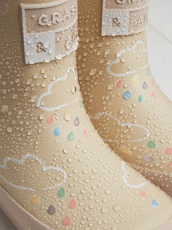 Grass+Air Stone Colour-Changing Kids Winter Wellies