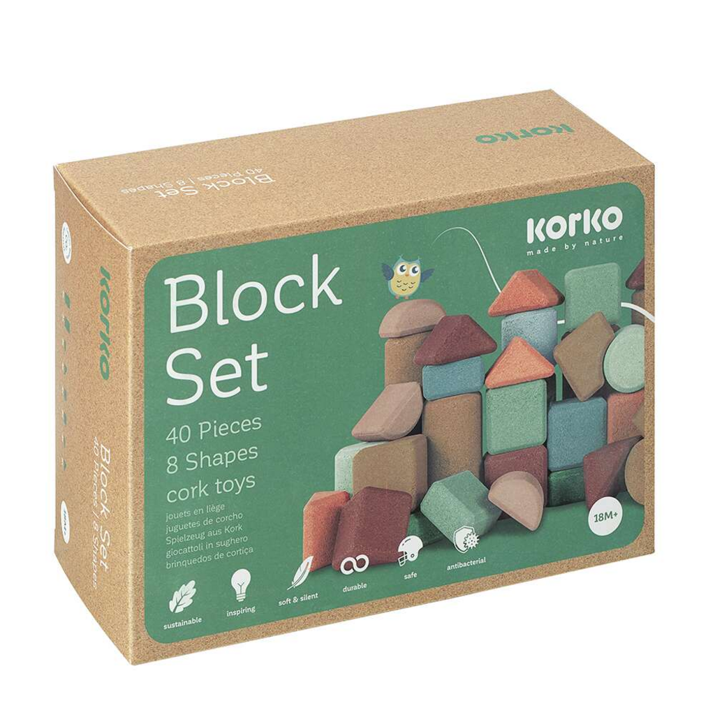 Korko Tall Architect Cork Block Set