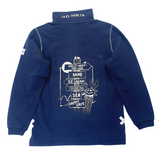 Ladies Twilight/Sign Post Lazy Jacks Wells-Next-the-Sea Printed 1/4 Zip Sweatshirt
