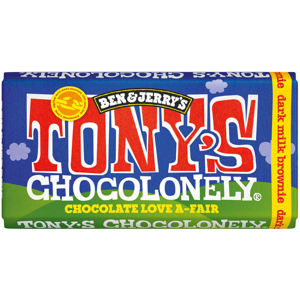 Tony's Chocolonely x Ben & Jerry's Dark Milk Brownie 180g